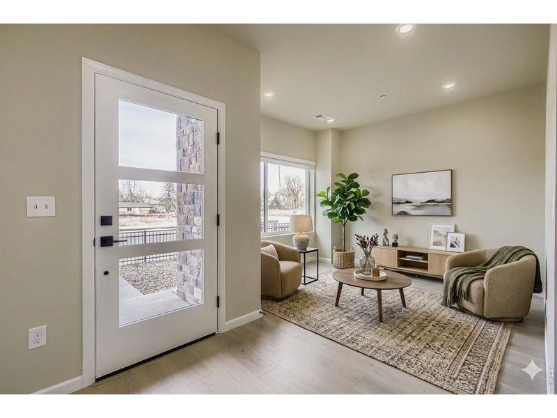 Furnished interior view inside a new home in Northfield, Fort Collins (Image 13). Furnished interior view inside a new home in Northfield, Fort Collins (Image 13).