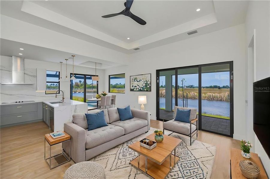Furnished interior view inside a new home in , Placida (Image 6).
