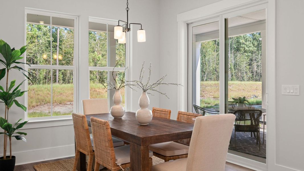 Furnished interior view inside a new home in Summerwind Crossing at Lakes of Cane Bay, Summerville (Image 13).