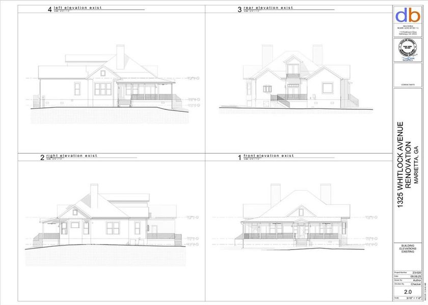 Exterior rendering of this home design in , Marietta, GA (Image 5).