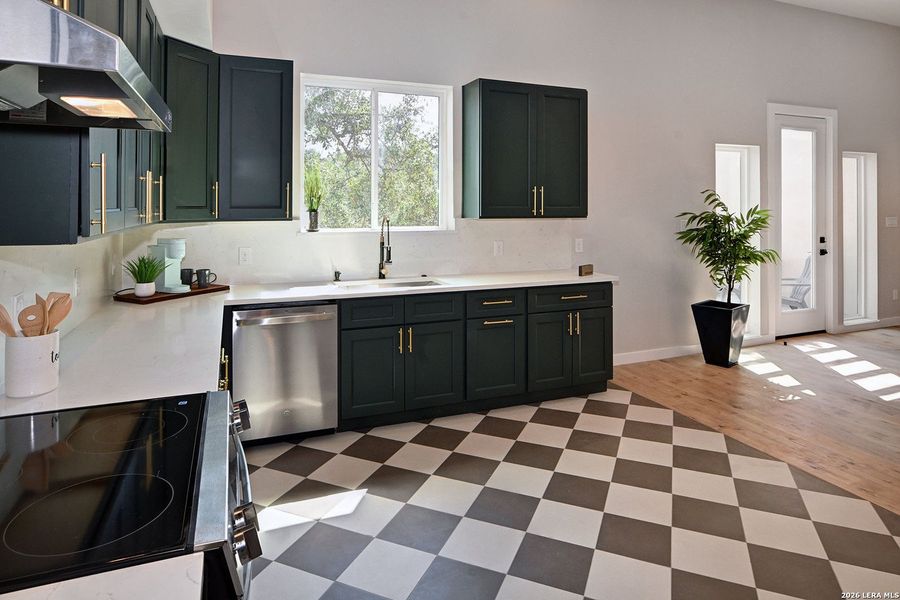 Furnished interior view inside a new home in , Fischer (Image 5).