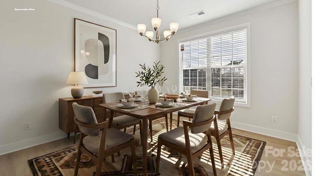 Furnished interior view inside a new home in Oak Grove Hill, Huntersville (Image 22).
