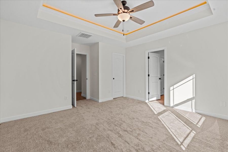 Representative unfurnished interior of a home built from the Cheshire by Enchanted Homes in Hampshire Heights, Moore (Image 14).