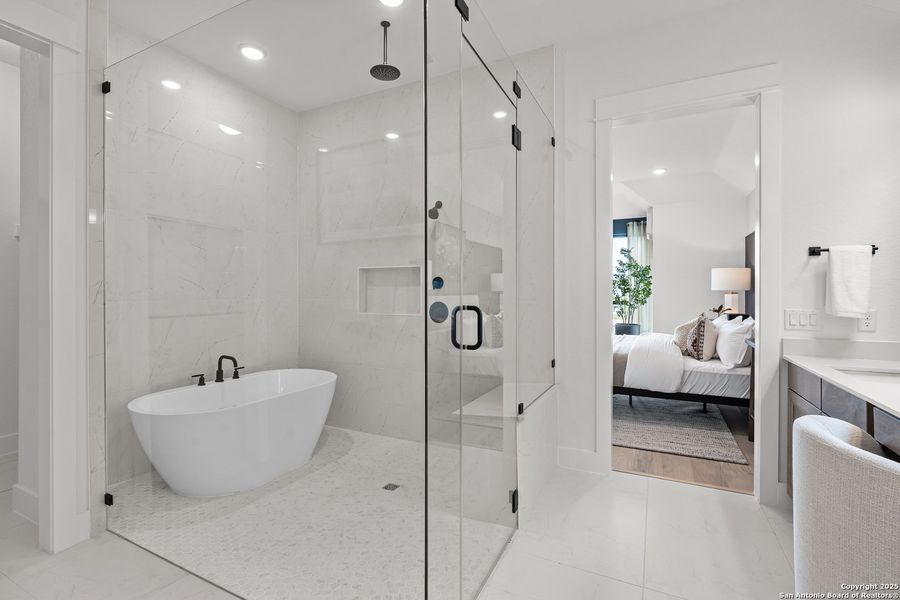 Furnished interior view inside a new home in Bison Ridge, San Antonio (Image 12).