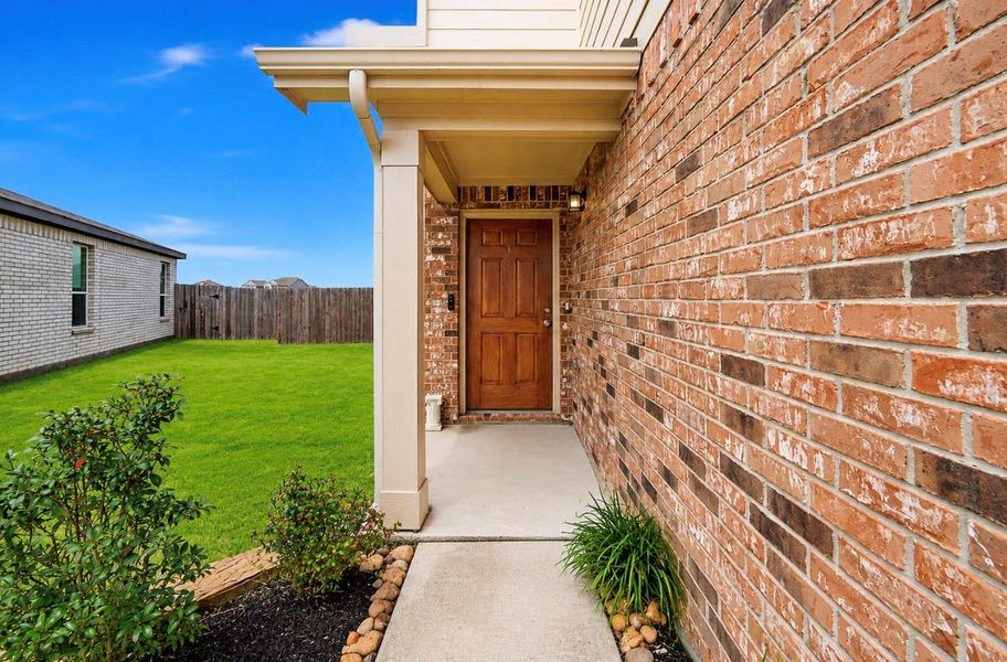 Exterior details and patio area of a home in , Katy (Image 3). Exterior details and patio area of a home in , Katy (Image 3).