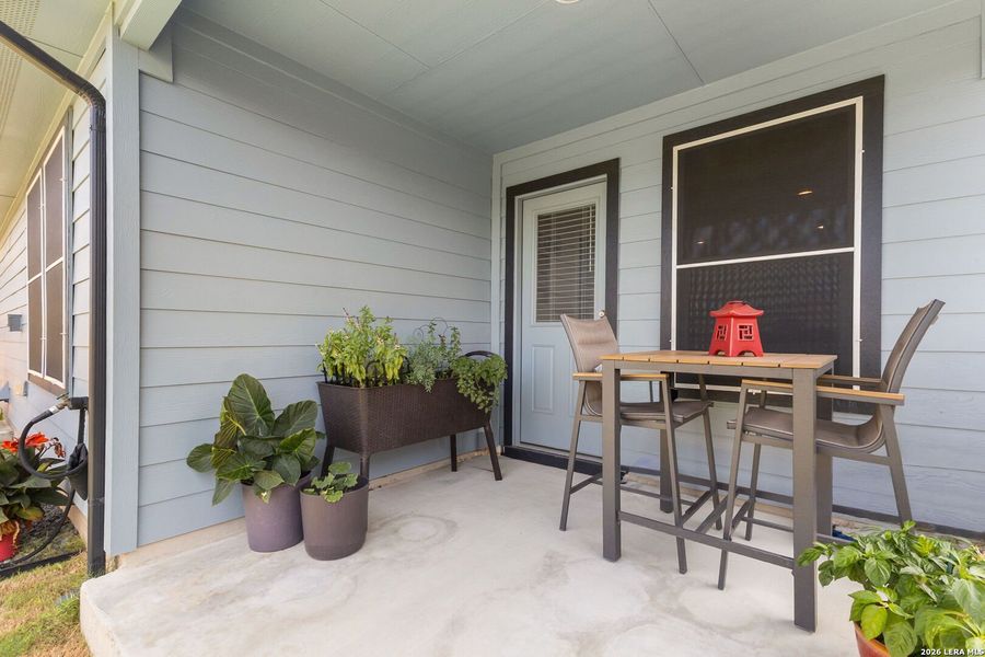 Exterior details and patio area of a home in Saengerhalle Meadows, New Braunfels (Image 19). Exterior details and patio area of a home in Saengerhalle Meadows, New Braunfels (Image 19).