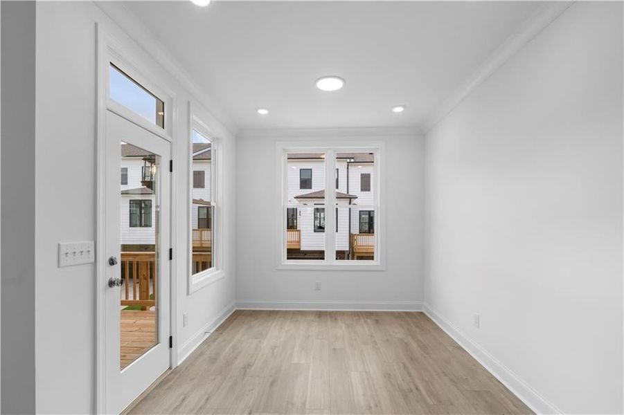 sunroom - what would you do with this space? Use your imagination - *Pictures represent a previously built home, not the actual home, home is under construction*