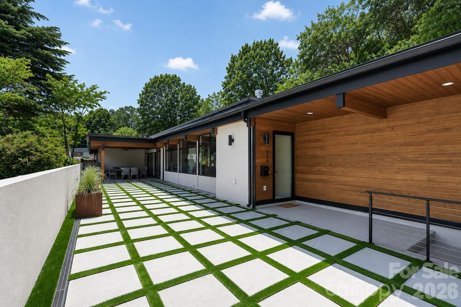 Exterior details and patio area of a home in , Charlotte (Image 21). Exterior details and patio area of a home in , Charlotte (Image 21).