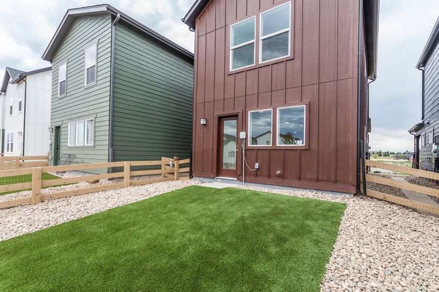 Exterior details and patio area of a home in Bloom, Fort Collins (Image 33).