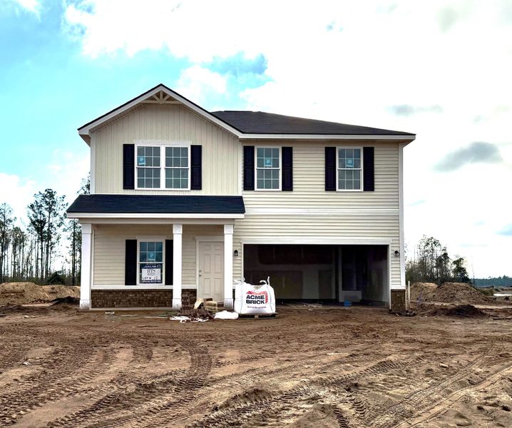 In-progress construction of a new home in The Village at Sassafras, Ludowici, GA (Image 6).