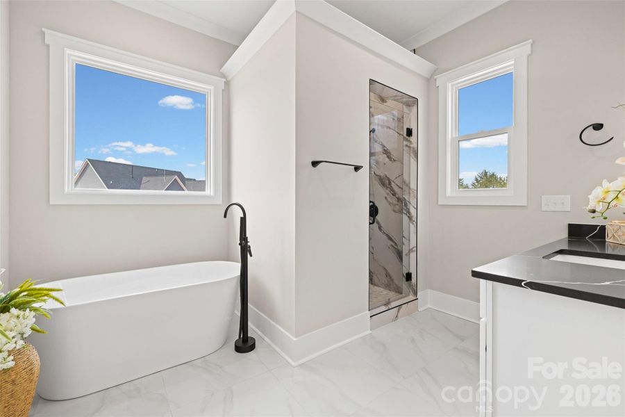 Furnished interior view inside a new home in , Clover (Image 8). Furnished interior view inside a new home in , Clover (Image 8).