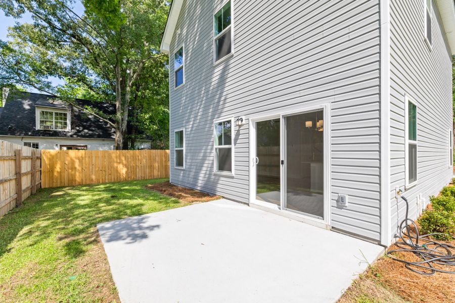Exterior details and patio area of a home in , Charleston (Image 28).