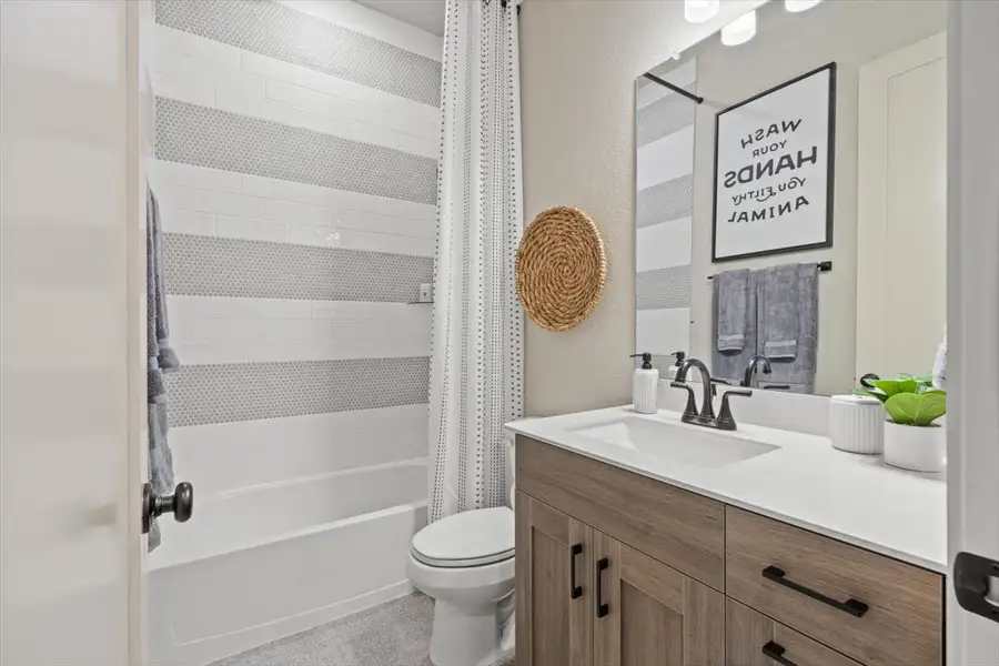 Furnished interior view inside a new home in Lariat, Liberty Hill (Image 37).