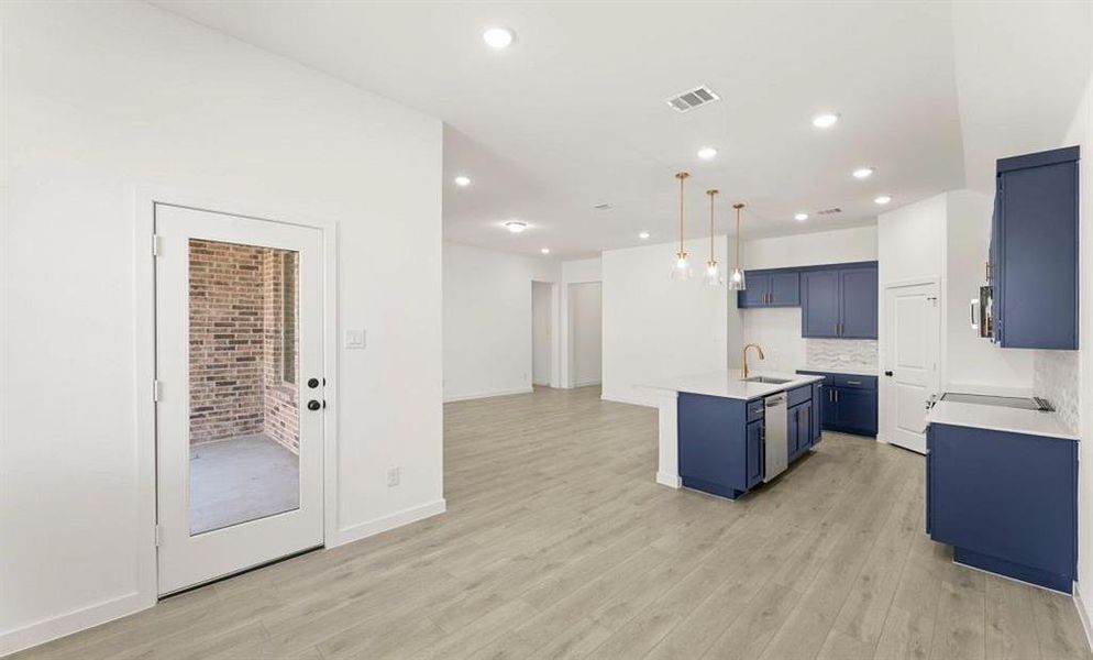 Open Kitchen-Living-Dining Room