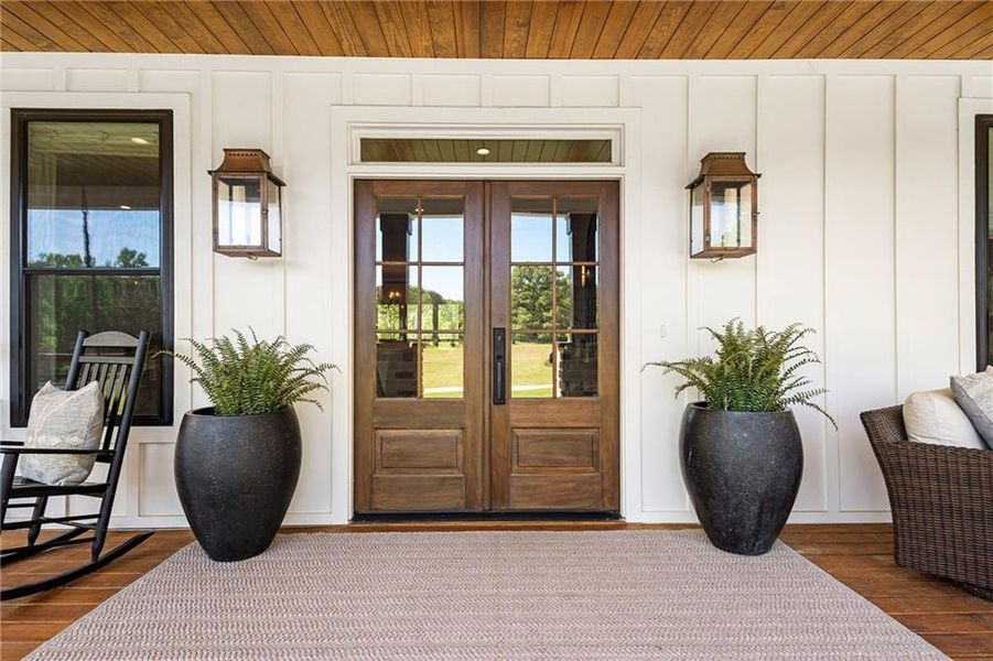Exterior details and patio area of a home in , Canton (Image 28).