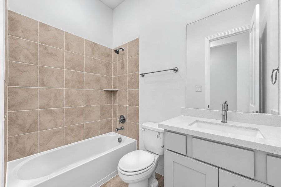 Furnished interior view inside a new home in South Oak, Lakewood Village (Image 12).