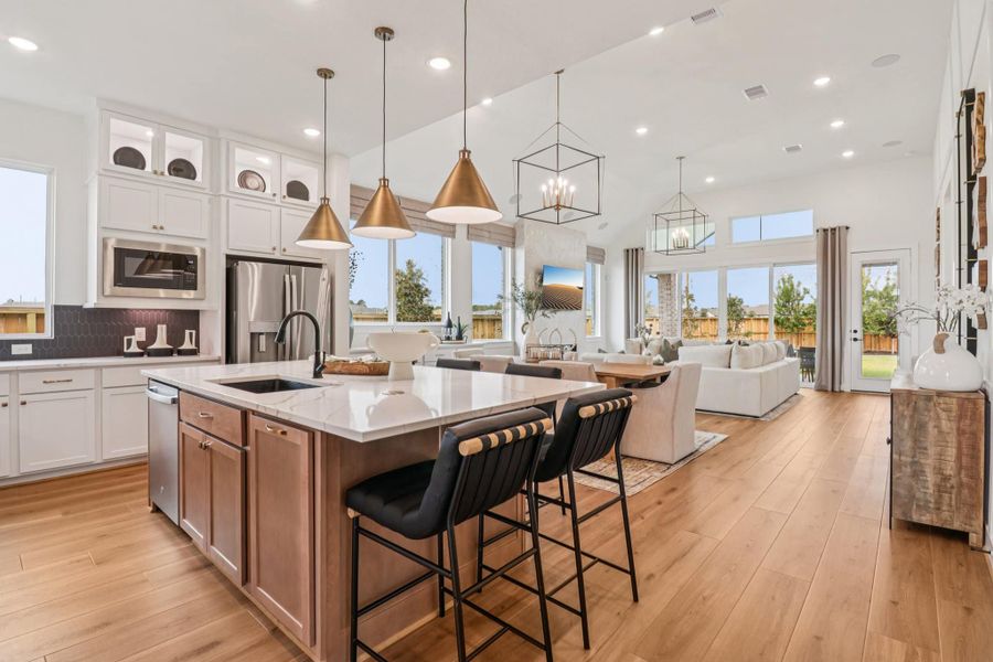Representative furnished interior of a home built from the Lauren by Chesmar Homes in The Highlands, Porter (Image 6).