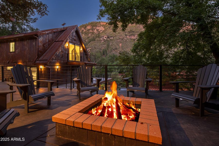 BACK PATIO FIRE-PIT GATHERING