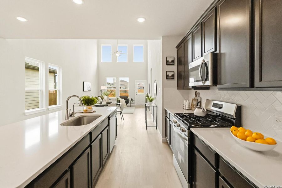 Furnished interior view inside a new home in Hickory Ridge, Elmendorf (Image 9).