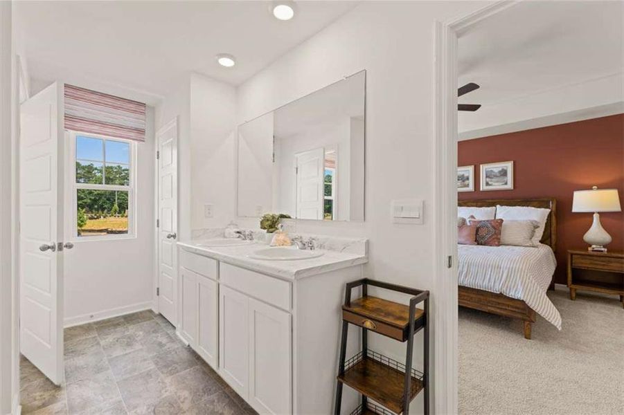 Furnished interior view inside a new home in Inverness at Sugarloaf, Lawrenceville (Image 4).