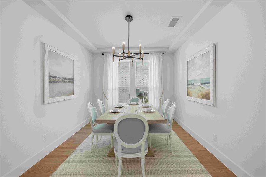 Furnished interior view inside a new home in Brookhollow West, Prosper (Image 16).
