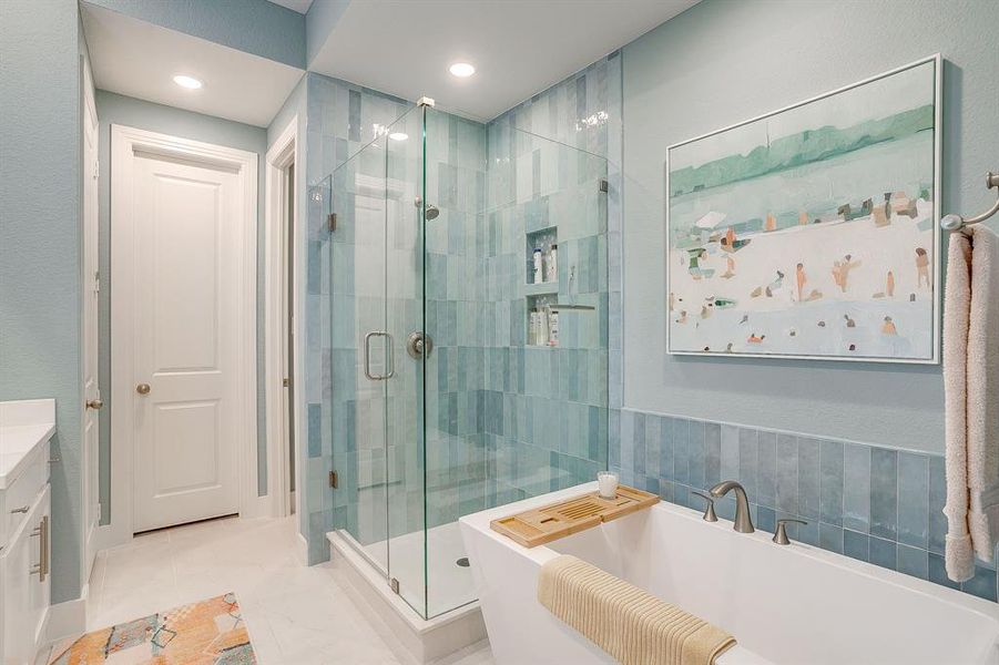 Furnished interior view inside a new home in , Fort Worth (Image 33).