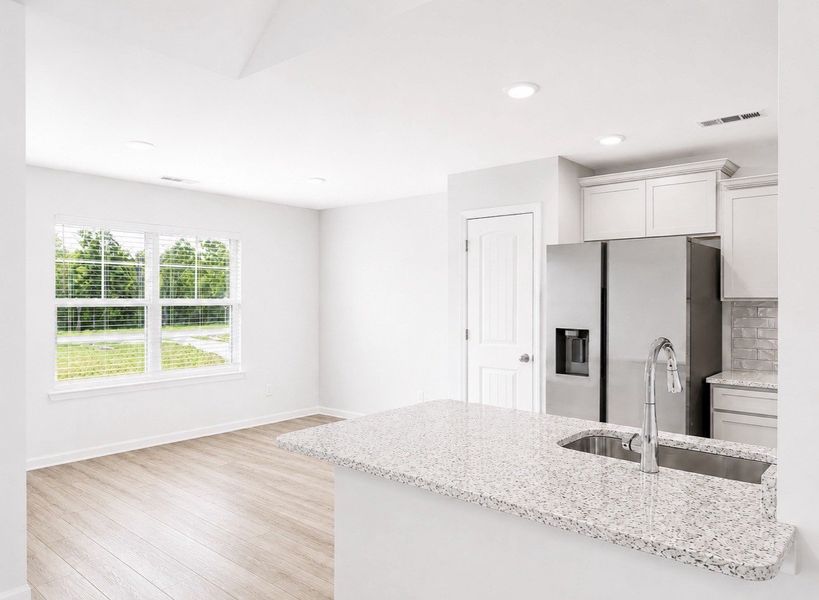 Furnished interior view inside a new home in Wheatfield, Shelbyville (Image 5).