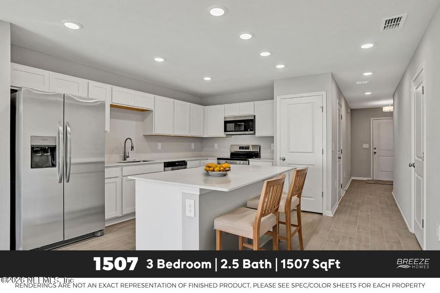 Furnished interior view inside a new home in , Jacksonville (Image 4).