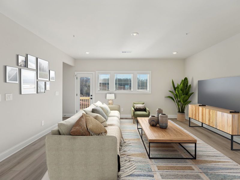 Furnished interior view inside a new home in Hemingway - Highland Series, Cumming (Image 3).