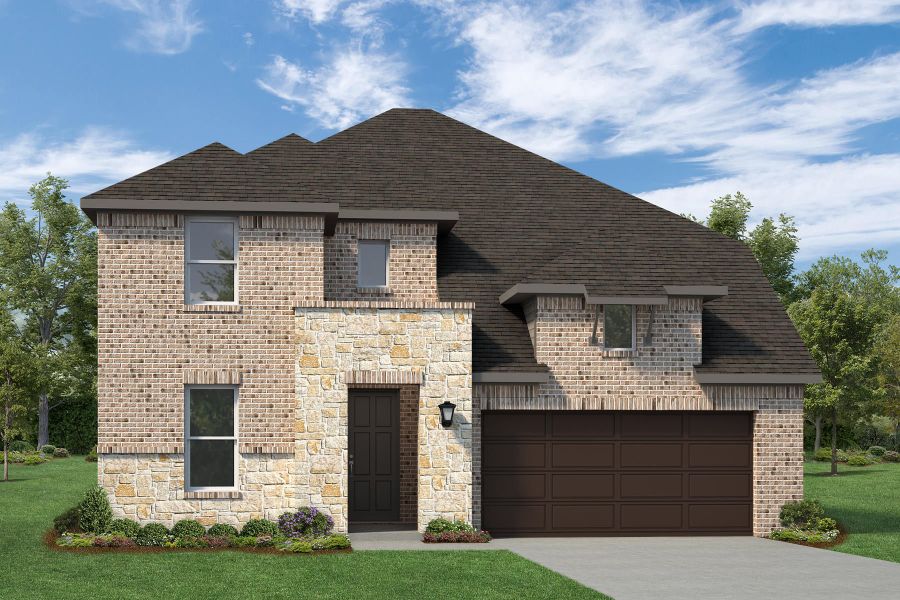 Representative exterior photo of a completed home built from the Hero by Rockwell Homes in Creekside, Royse City, TX (Image 34). Representative exterior photo of a completed home built from the Hero by Rockwell Homes in Creekside, Royse City, TX (Image 34).