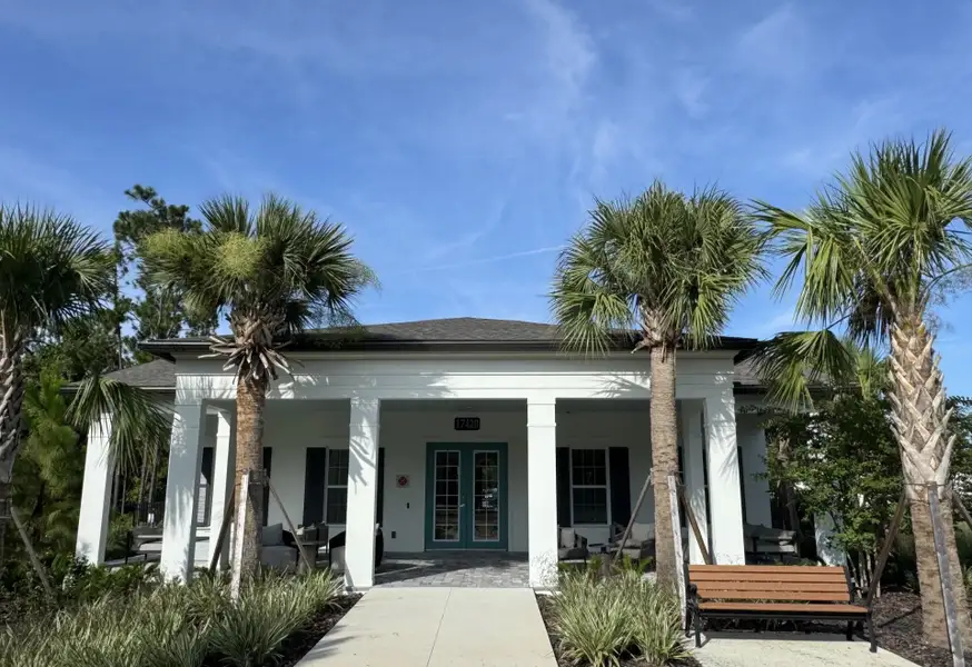 Front exterior of a new home in Northlake at Ovation, Winter Garden, FL, highlighting curb appeal (Image 2). Front exterior of a new home in Northlake at Ovation, Winter Garden, FL, highlighting curb appeal (Image 2).