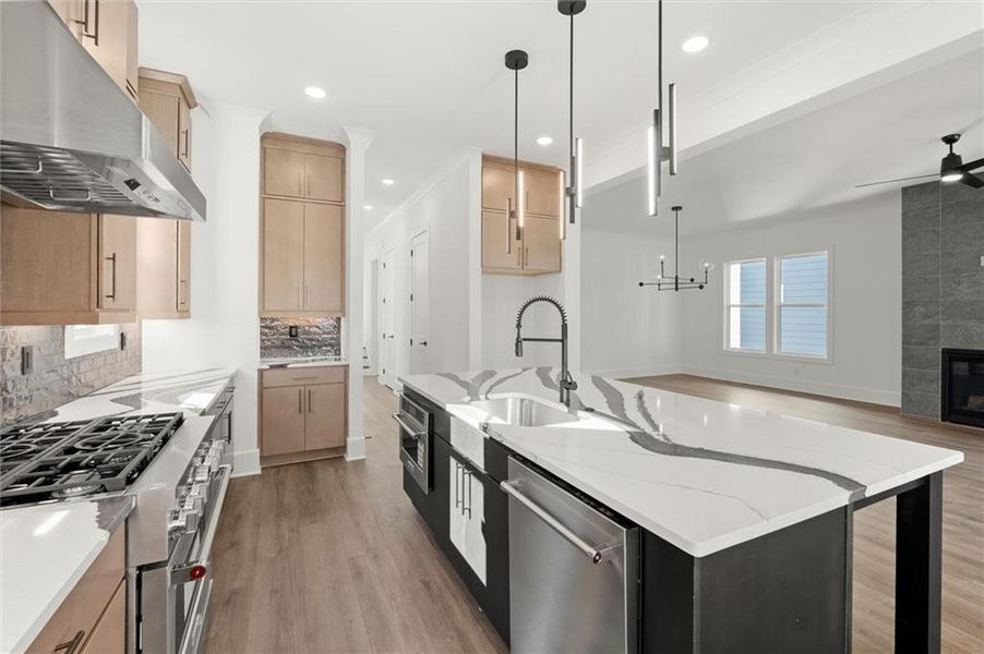Furnished interior view inside a new home in , Atlanta (Image 11).