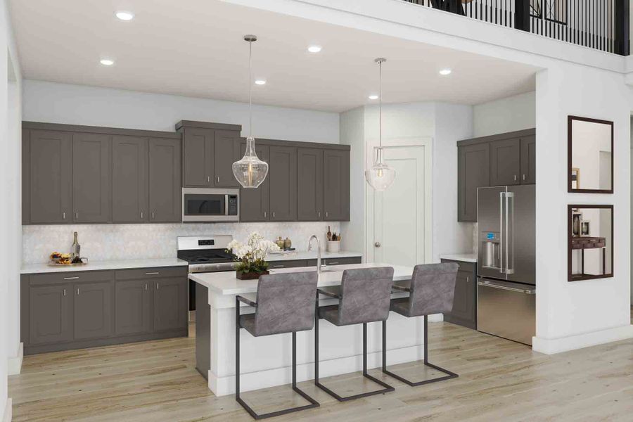 Furnished interior view inside a new home in The Arbor At Pecan Ridge, Fulshear (Image 6).