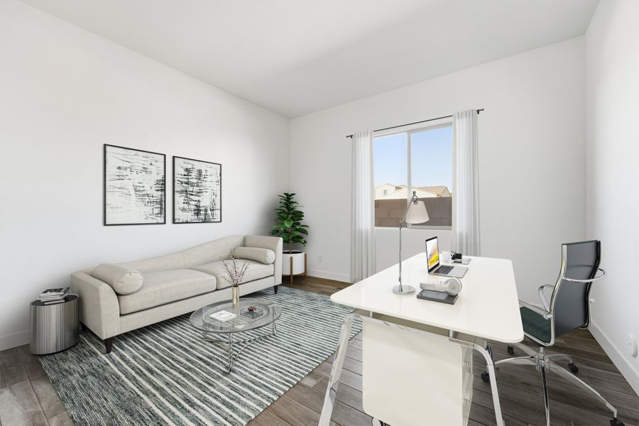 Furnished interior view inside a new home in Combs Ranch, San Tan Valley (Image 7).