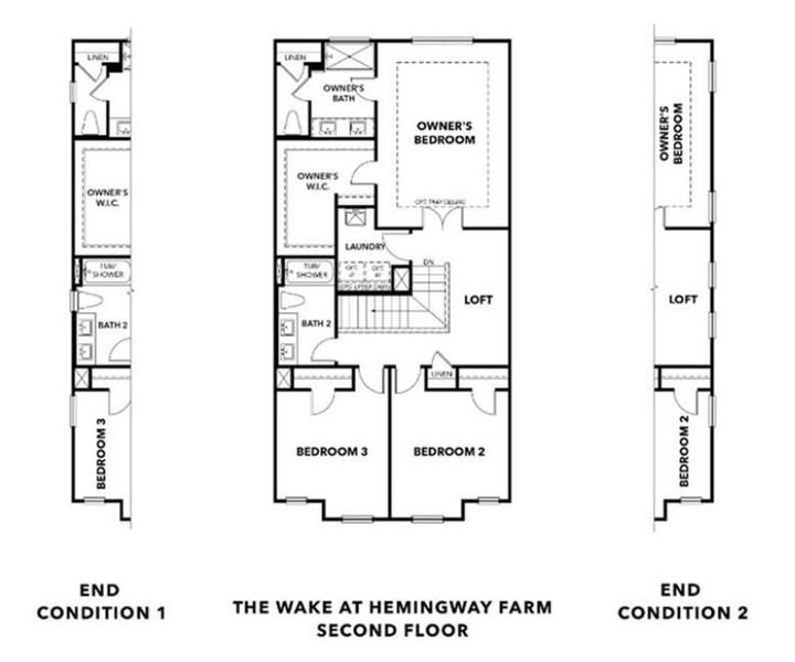2D floor plan layout of this home in Hemingway, Cumming, GA (Image 3).