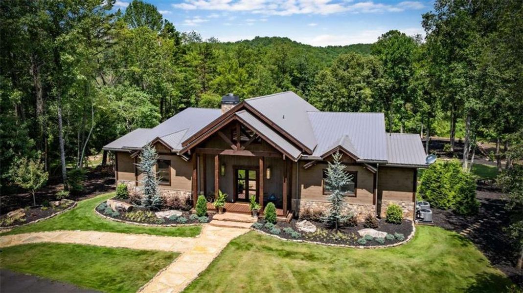 Front exterior of a new home in , Epworth, GA, highlighting curb appeal (Image 24).