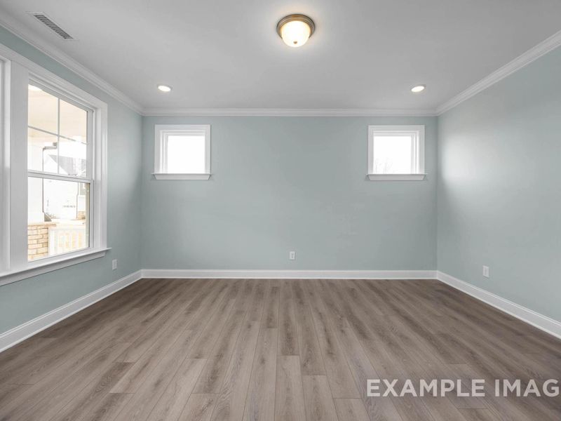 Representative unfurnished interior of a home built from the The Hickory II A by Davidson Homes LLC in Wellers Knoll, Lillington (Image 16).