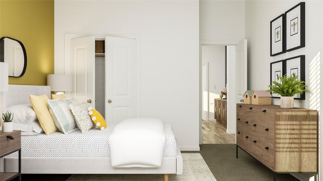 Furnished interior view inside a new home in Lively Ranch: Brookstone Collection, Georgetown (Image 21).