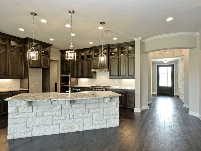 Representative furnished interior of a home built from the Madera II by Giddens Homes in Scofield Farms Estates, Georgetown (Image 201).