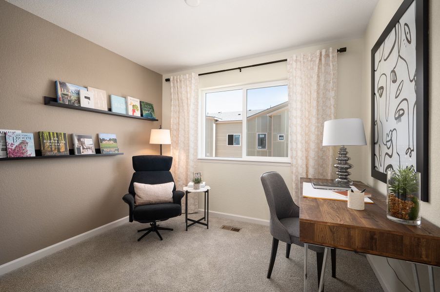 Representative furnished interior of a home built from the Oliver by Lokal Homes in The Commons at Victory Ridge, Colorado Springs (Image 19).