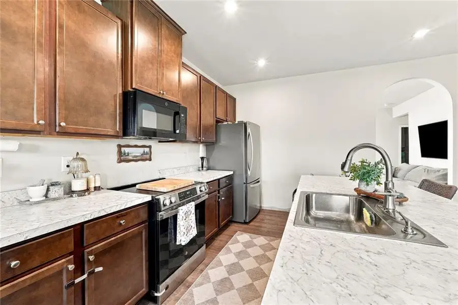 Furnished interior view inside a new home in , Hoschton (Image 9).