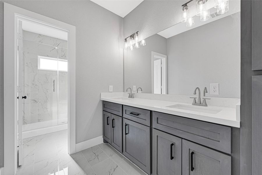 Furnished interior view inside a new home in , Houston (Image 12).