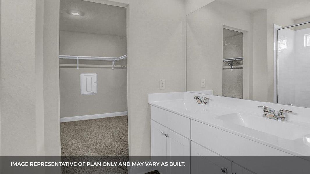 Furnished interior view inside a new home in Prairie Lakes, Buda (Image 6).