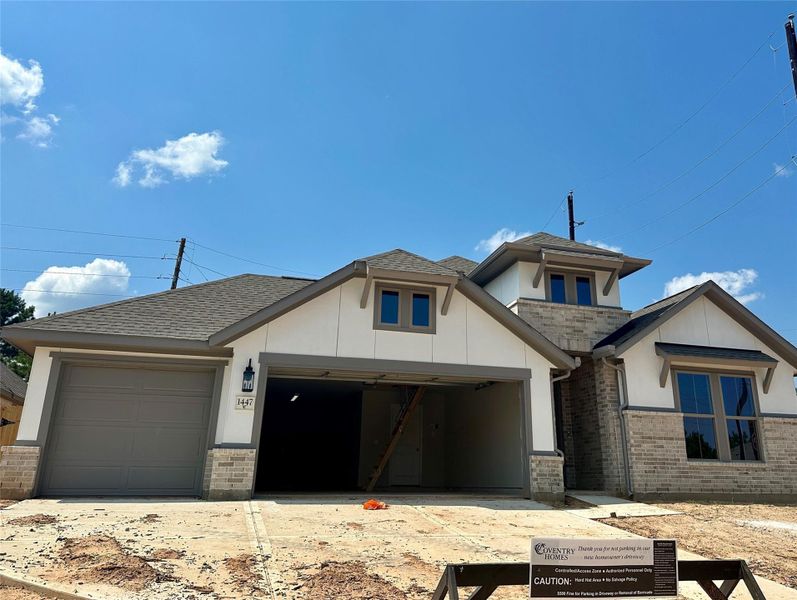 In-progress construction of a new home in Escondido, Magnolia, TX (Image 2).