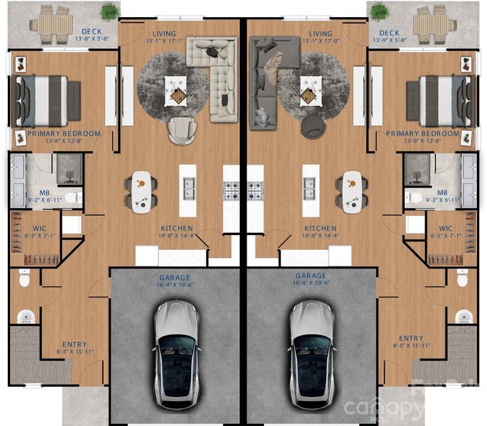 2D floor plan layout of this home in , Asheville, NC (Image 3).