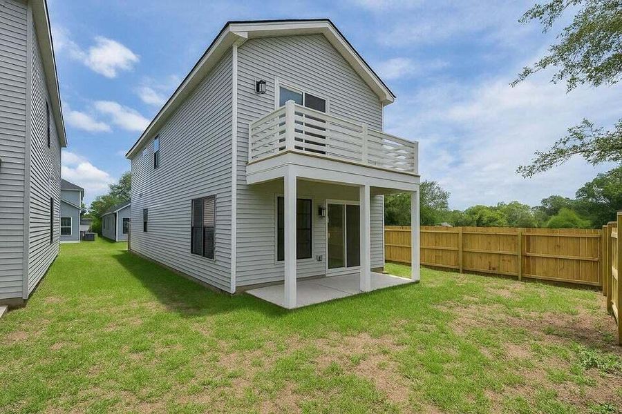 Exterior details and patio area of a home in , North Charleston (Image 23).