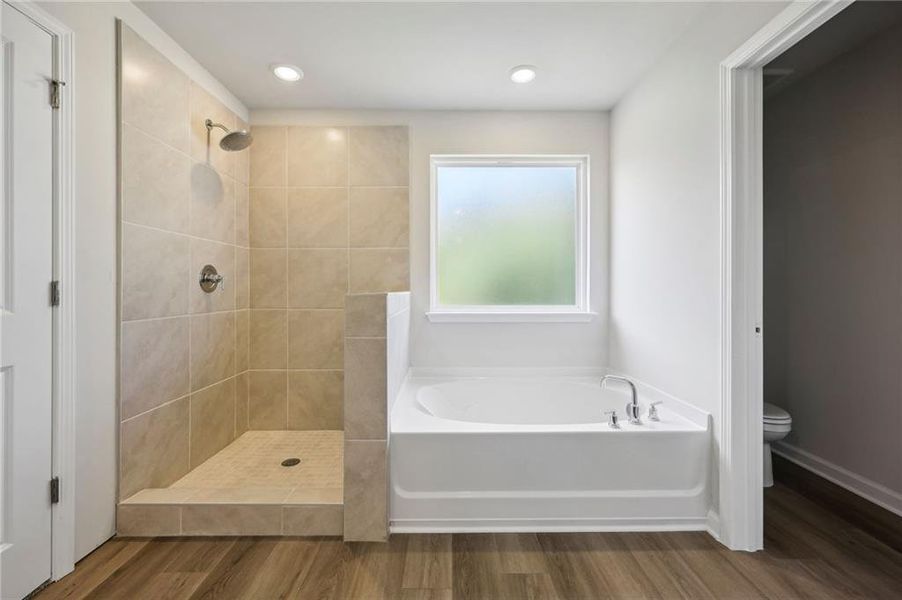 Furnished interior view inside a new home in Parkside at Grayson, Grayson (Image 7).