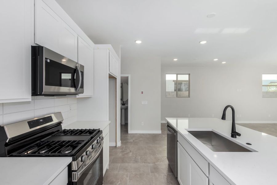 Furnished interior view inside a new home in Solvida at Estrella, Goodyear (Image 9).