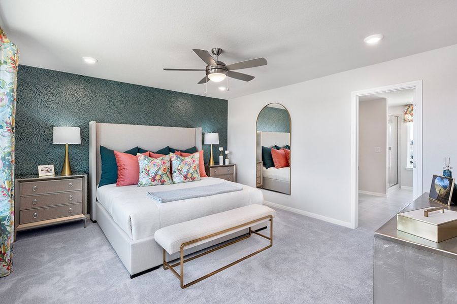 Representative furnished interior of a home built from the Bruckner 2 by Taylor Morrison in Longview 40s - Alley, Del Valle (Image 9). Representative furnished interior of a home built from the Bruckner 2 by Taylor Morrison in Longview 40s - Alley, Del Valle (Image 9).