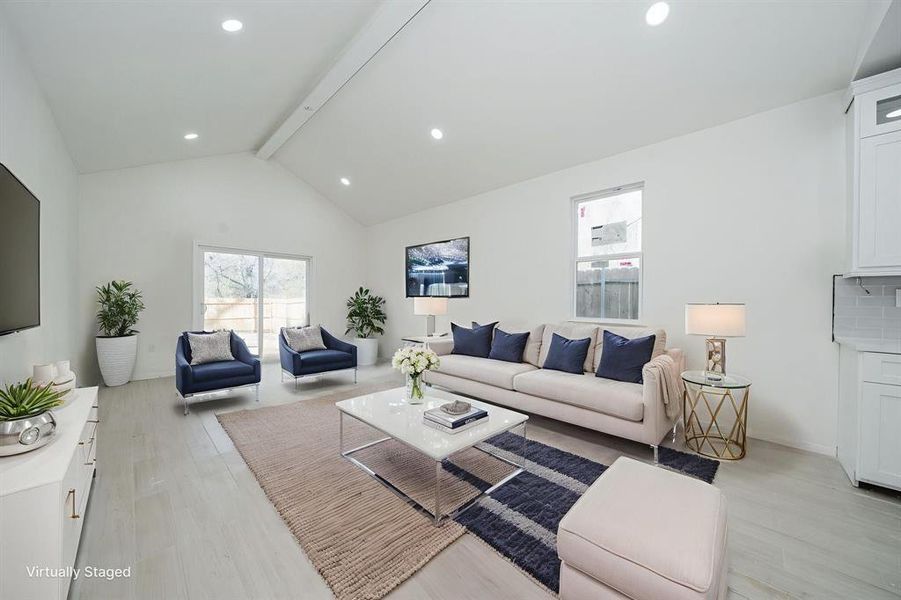 Living Room Virtually Staged